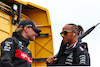 GP OLANDA, (L to R): Valtteri Bottas (FIN) Alfa Romeo F1 Team with Lewis Hamilton (GBR) Mercedes AMG F1 on the drivers' parade.
27.08.2023. Formula 1 World Championship, Rd 14, Dutch Grand Prix, Zandvoort, Netherlands, Gara Day.
 - www.xpbimages.com, EMail: requests@xpbimages.com © Copyright: Coates / XPB Images
