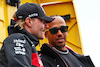 GP OLANDA, (L to R): Valtteri Bottas (FIN) Alfa Romeo F1 Team with Lewis Hamilton (GBR) Mercedes AMG F1 on the drivers' parade.
27.08.2023. Formula 1 World Championship, Rd 14, Dutch Grand Prix, Zandvoort, Netherlands, Gara Day.
 - www.xpbimages.com, EMail: requests@xpbimages.com © Copyright: Coates / XPB Images
