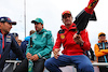 GP OLANDA, (L to R): Sergio Perez (MEX) Red Bull Racing with Fernando Alonso (ESP) Aston Martin F1 Team e Carlos Sainz Jr (ESP) Ferrari on the drivers' parade.
27.08.2023. Formula 1 World Championship, Rd 14, Dutch Grand Prix, Zandvoort, Netherlands, Gara Day.
- www.xpbimages.com, EMail: requests@xpbimages.com © Copyright: Miltenburg / XPB Images