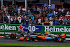 GP OLANDA, George Russell (GBR) Mercedes AMG F1 W14 e Oscar Piastri (AUS) McLaren MCL60 battle for position.
27.08.2023. Formula 1 World Championship, Rd 14, Dutch Grand Prix, Zandvoort, Netherlands, Gara Day.
 - www.xpbimages.com, EMail: requests@xpbimages.com © Copyright: Coates / XPB Images