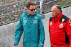 GP OLANDA, (L to R): Stoffel Vandoorne (BEL) Aston Martin F1 Team Test e Reserve Driver with Frederic Vasseur (FRA) Ferrari Team Principal.
27.08.2023. Formula 1 World Championship, Rd 14, Dutch Grand Prix, Zandvoort, Netherlands, Gara Day.
 - www.xpbimages.com, EMail: requests@xpbimages.com © Copyright: Coates / XPB Images