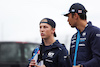 GP OLANDA, (L to R): Liam Lawson (NZL) AlphaTauri with Alexander Albon (THA) Williams Racing on the drivers' parade.
27.08.2023. Formula 1 World Championship, Rd 14, Dutch Grand Prix, Zandvoort, Netherlands, Gara Day.
 - www.xpbimages.com, EMail: requests@xpbimages.com © Copyright: Staley / XPB Images