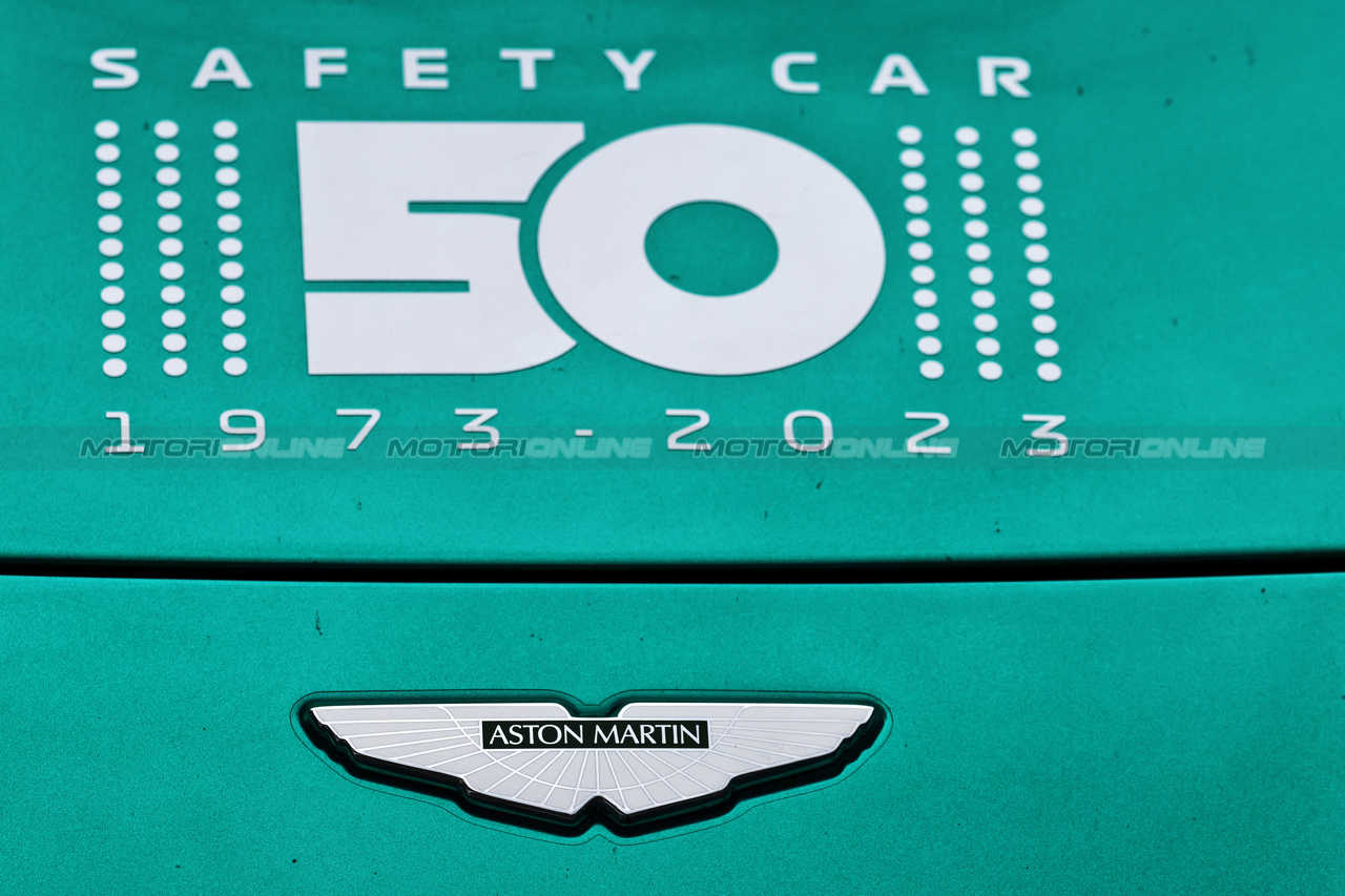 GP OLANDA, Aston Martin FIA Safety Car - 50 years of the F1 Safety Car.

24.08.2023. Formula 1 World Championship, Rd 14, Dutch Grand Prix, Zandvoort, Netherlands, Preparation Day.

- www.xpbimages.com, EMail: requests@xpbimages.com © Copyright: Moy / XPB Images