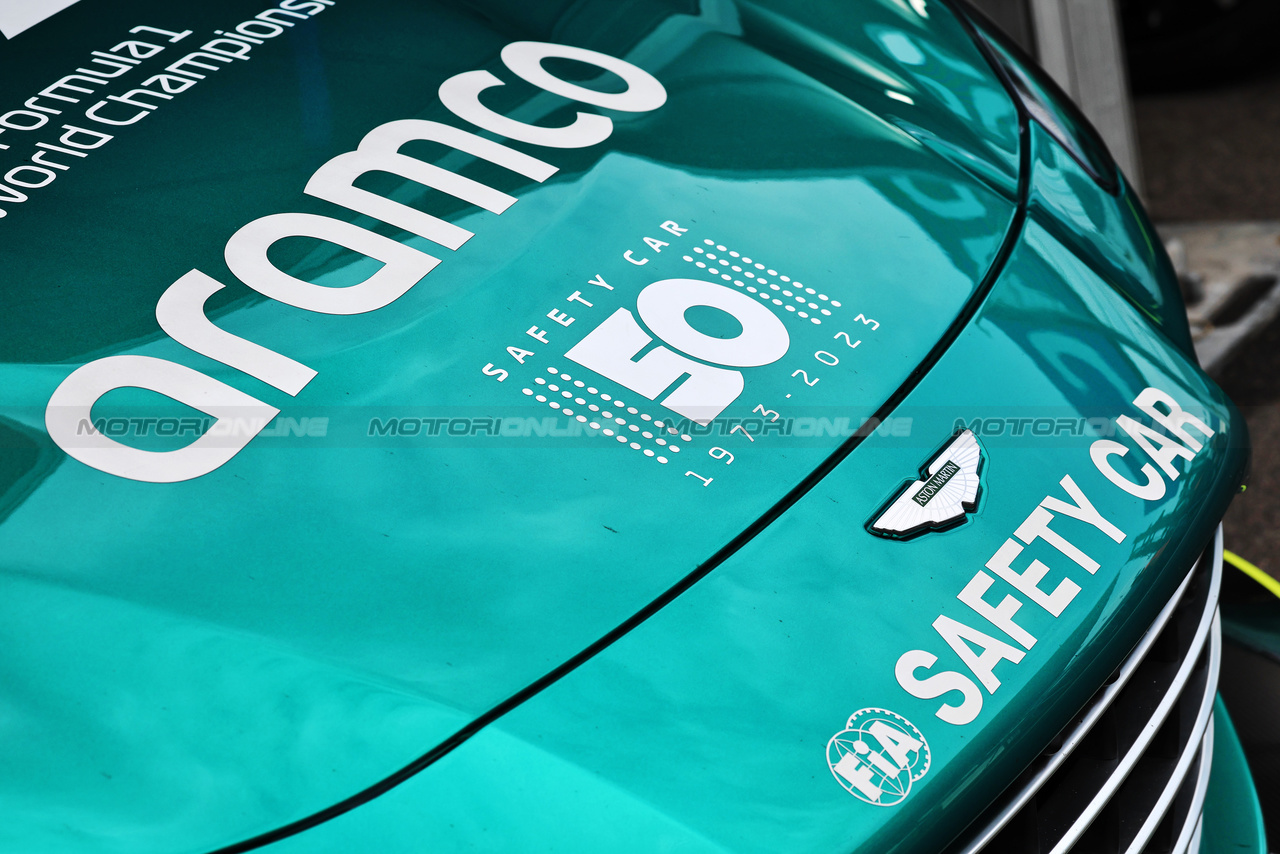 GP OLANDA, Aston Martin FIA Safety Car - 50 years of the F1 Safety Car.

24.08.2023. Formula 1 World Championship, Rd 14, Dutch Grand Prix, Zandvoort, Netherlands, Preparation Day.

- www.xpbimages.com, EMail: requests@xpbimages.com © Copyright: Moy / XPB Images
