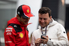 GP OLANDA, (L to R): Charles Leclerc (MON) Ferrari with Will Buxton (GBR) F1 Digital Presenter.
24.08.2023. Formula 1 World Championship, Rd 14, Dutch Grand Prix, Zandvoort, Netherlands, Preparation Day.
 - www.xpbimages.com, EMail: requests@xpbimages.com © Copyright: Staley / XPB Images