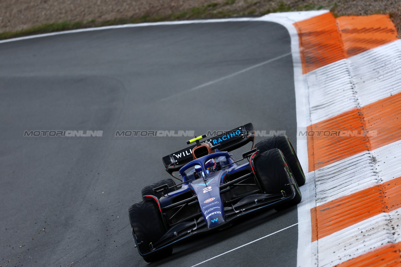 GP OLANDA, Logan Sargeant (USA) Williams Racing FW45.

26.08.2023. Formula 1 World Championship, Rd 14, Dutch Grand Prix, Zandvoort, Netherlands, Qualifiche Day.

 - www.xpbimages.com, EMail: requests@xpbimages.com © Copyright: Coates / XPB Images