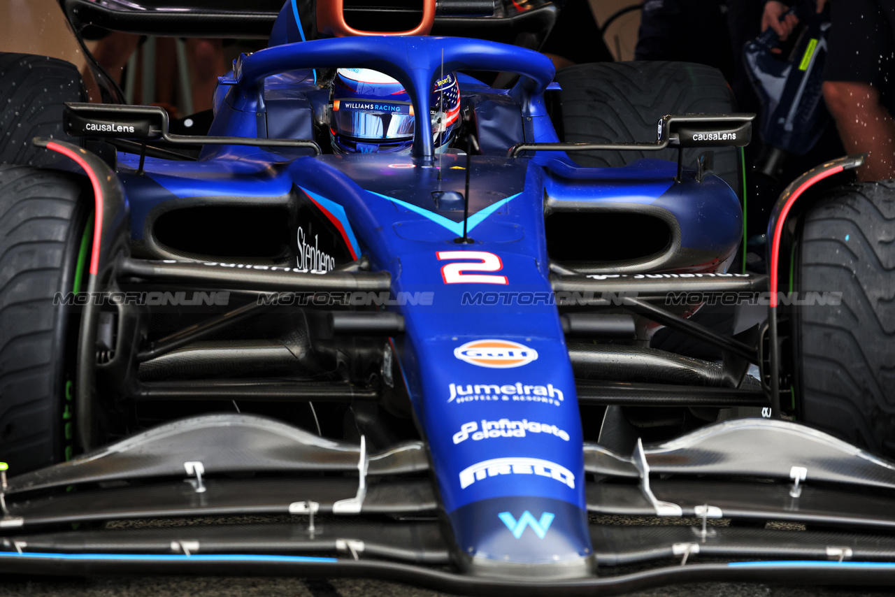 GP OLANDA, Logan Sargeant (USA) Williams Racing FW45 leaves the pits.

26.08.2023. Formula 1 World Championship, Rd 14, Dutch Grand Prix, Zandvoort, Netherlands, Qualifiche Day.

- www.xpbimages.com, EMail: requests@xpbimages.com © Copyright: Bearne / XPB Images