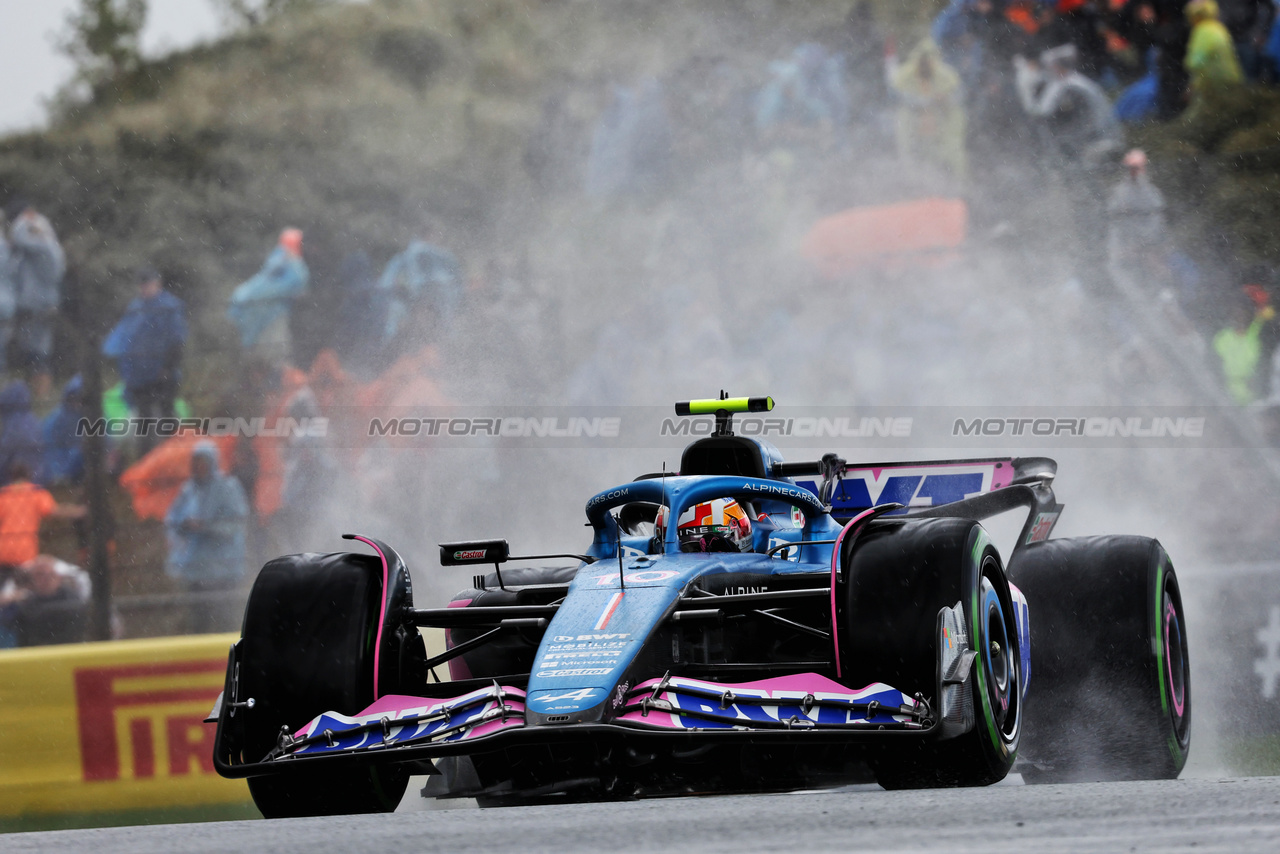 GP OLANDA, Pierre Gasly (FRA) Alpine F1 Team A523.

26.08.2023. Formula 1 World Championship, Rd 14, Dutch Grand Prix, Zandvoort, Netherlands, Qualifiche Day.

- www.xpbimages.com, EMail: requests@xpbimages.com © Copyright: Miltenburg / XPB Images