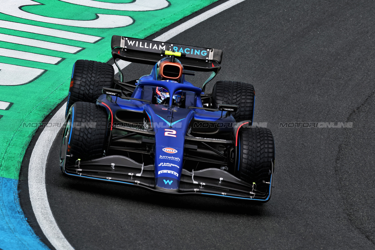 GP OLANDA, Logan Sargeant (USA) Williams Racing FW45.

26.08.2023. Formula 1 World Championship, Rd 14, Dutch Grand Prix, Zandvoort, Netherlands, Qualifiche Day.

- www.xpbimages.com, EMail: requests@xpbimages.com © Copyright: Moy / XPB Images