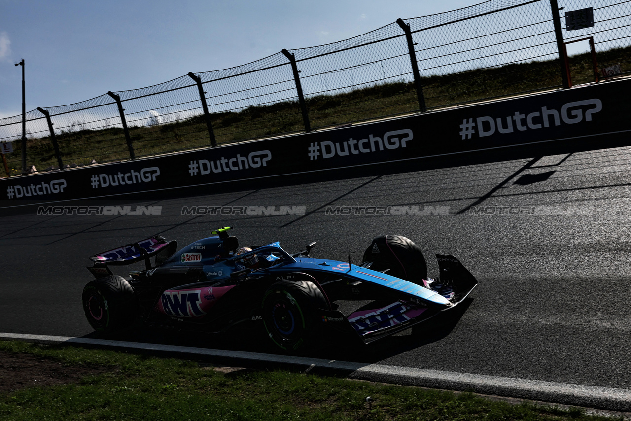 GP OLANDA, Pierre Gasly (FRA) Alpine F1 Team A523.

26.08.2023. Formula 1 World Championship, Rd 14, Dutch Grand Prix, Zandvoort, Netherlands, Qualifiche Day.

 - www.xpbimages.com, EMail: requests@xpbimages.com © Copyright: Staley / XPB Images