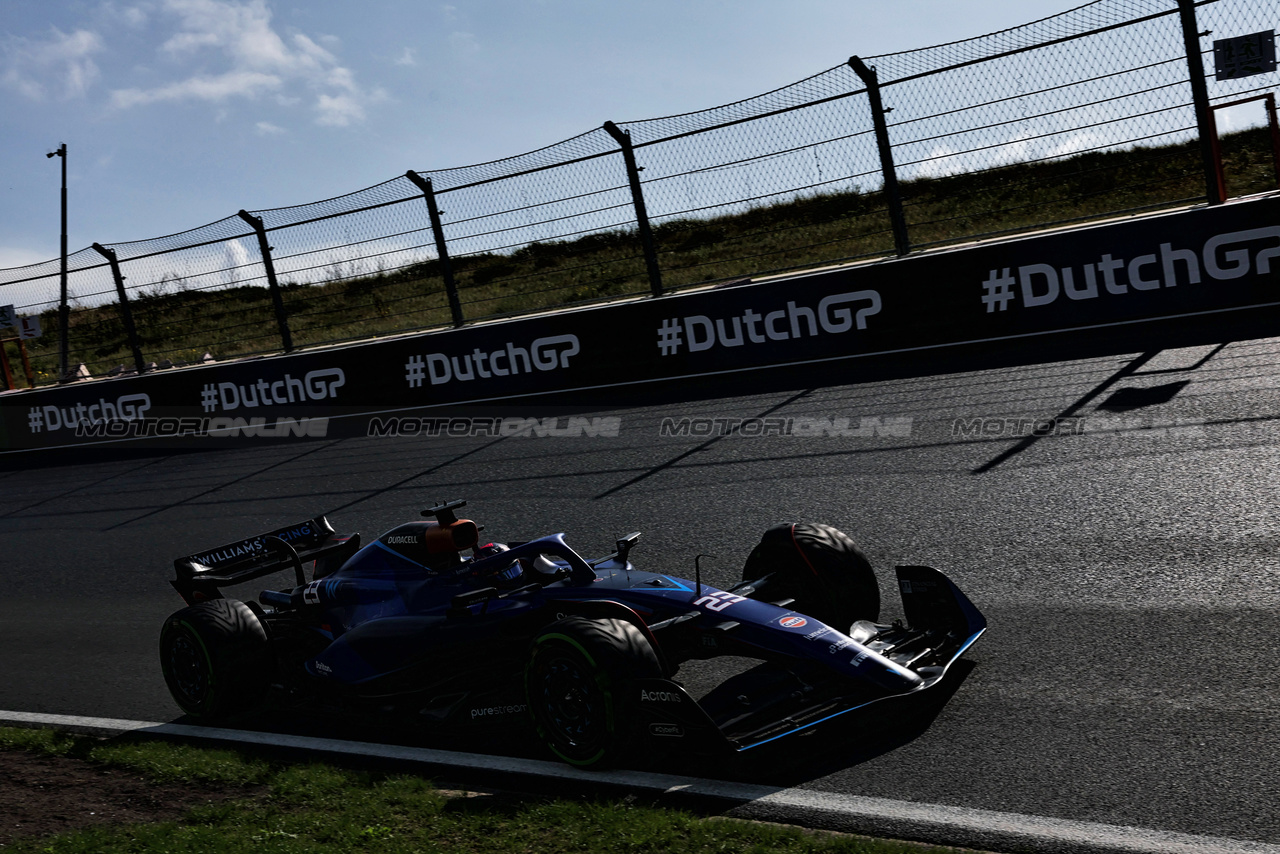 GP OLANDA, Alexander Albon (THA) Williams Racing FW45.

26.08.2023. Formula 1 World Championship, Rd 14, Dutch Grand Prix, Zandvoort, Netherlands, Qualifiche Day.

 - www.xpbimages.com, EMail: requests@xpbimages.com © Copyright: Staley / XPB Images