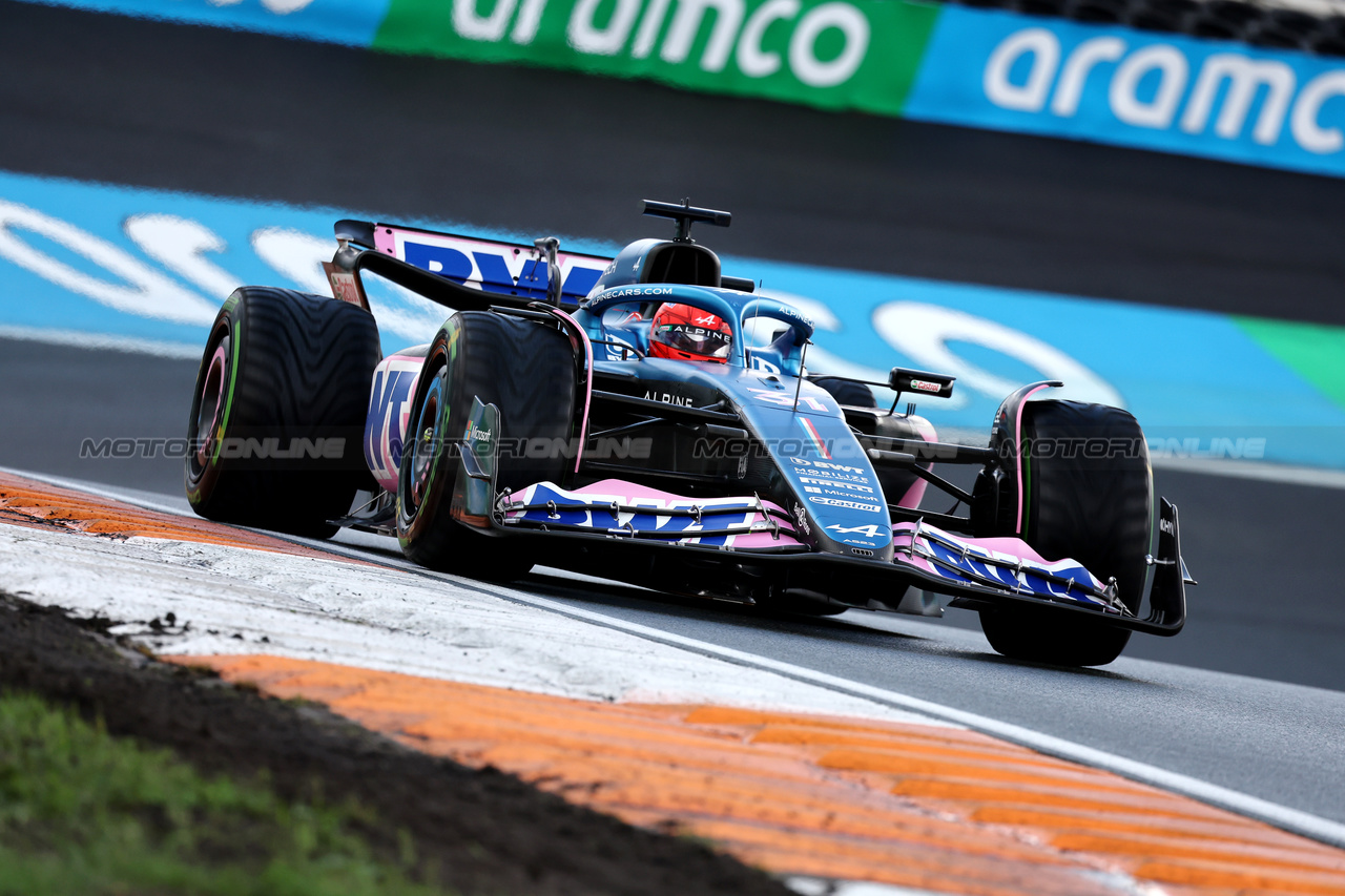 GP OLANDA, Esteban Ocon (FRA) Alpine F1 Team A523.

26.08.2023. Formula 1 World Championship, Rd 14, Dutch Grand Prix, Zandvoort, Netherlands, Qualifiche Day.

- www.xpbimages.com, EMail: requests@xpbimages.com © Copyright: Moy / XPB Images