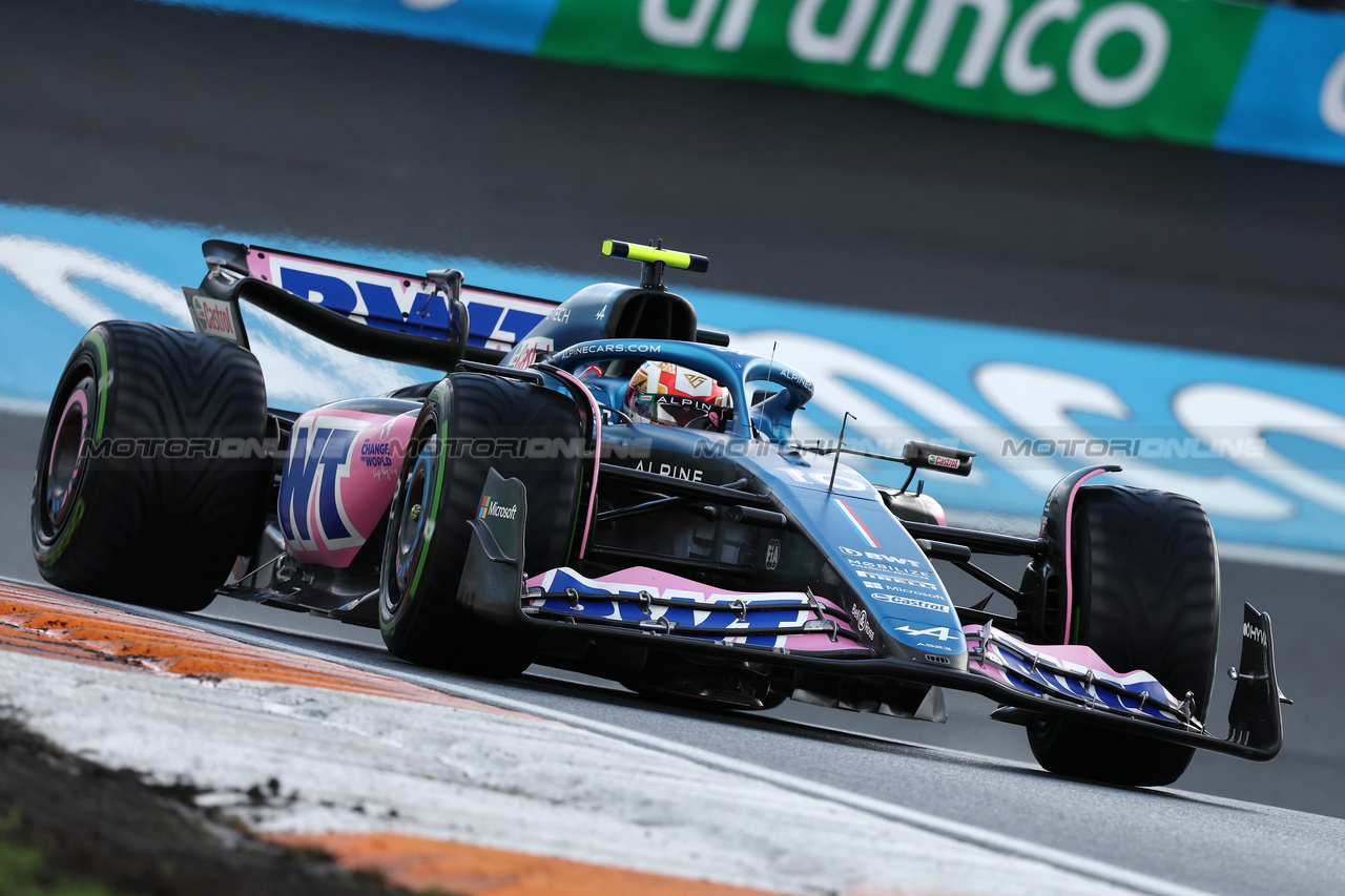 GP OLANDA, Pierre Gasly (FRA) Alpine F1 Team A523.

26.08.2023. Formula 1 World Championship, Rd 14, Dutch Grand Prix, Zandvoort, Netherlands, Qualifiche Day.

- www.xpbimages.com, EMail: requests@xpbimages.com © Copyright: Moy / XPB Images
