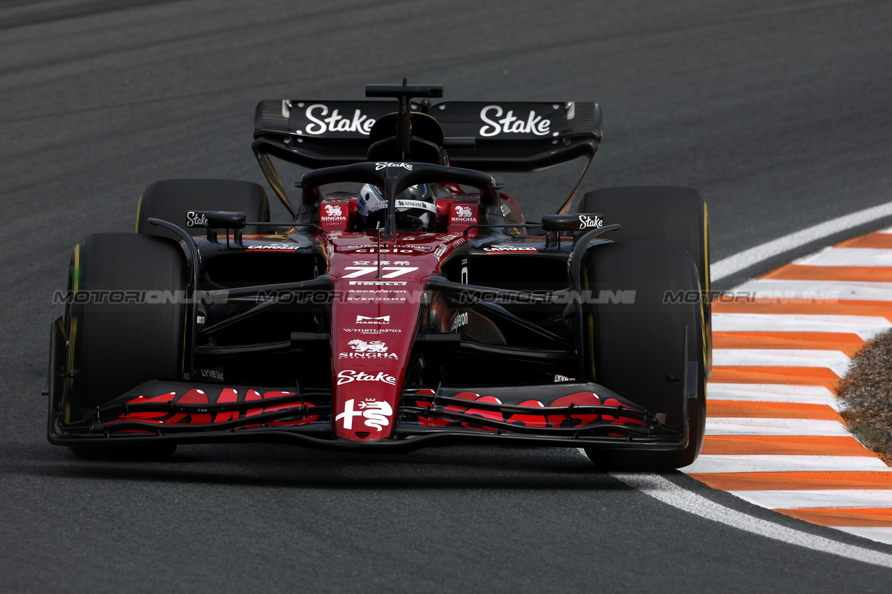GP OLANDA, Valtteri Bottas (FIN) Alfa Romeo F1 Team C43.

25.08.2023. Formula 1 World Championship, Rd 14, Dutch Grand Prix, Zandvoort, Netherlands, Practice Day.

 - www.xpbimages.com, EMail: requests@xpbimages.com © Copyright: Staley / XPB Images
