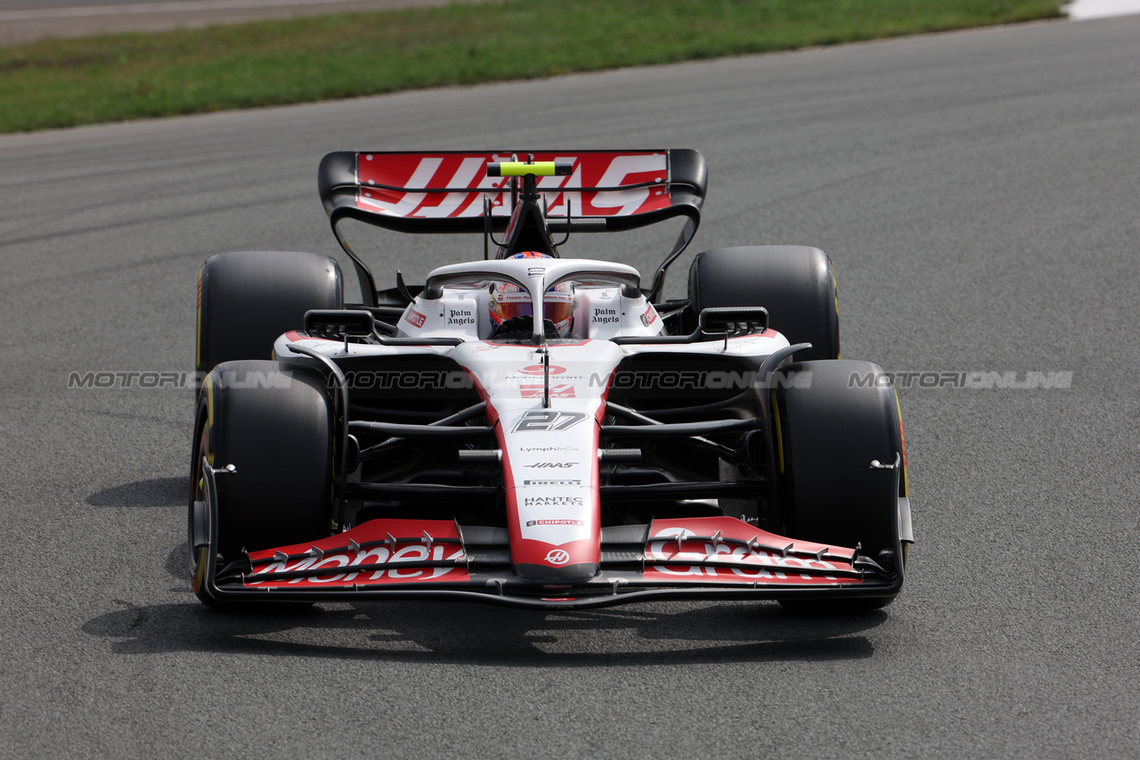 GP OLANDA, Nico Hulkenberg (GER) Haas VF-23.

25.08.2023. Formula 1 World Championship, Rd 14, Dutch Grand Prix, Zandvoort, Netherlands, Practice Day.

 - www.xpbimages.com, EMail: requests@xpbimages.com © Copyright: Staley / XPB Images