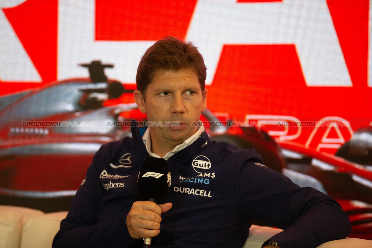 GP OLANDA, James Vowles (GBR) Williams Racing Team Principal in the FIA Press Conference.

25.08.2023. Formula 1 World Championship, Rd 14, Dutch Grand Prix, Zandvoort, Netherlands, Practice Day.

- www.xpbimages.com, EMail: requests@xpbimages.com © Copyright: XPB Images
