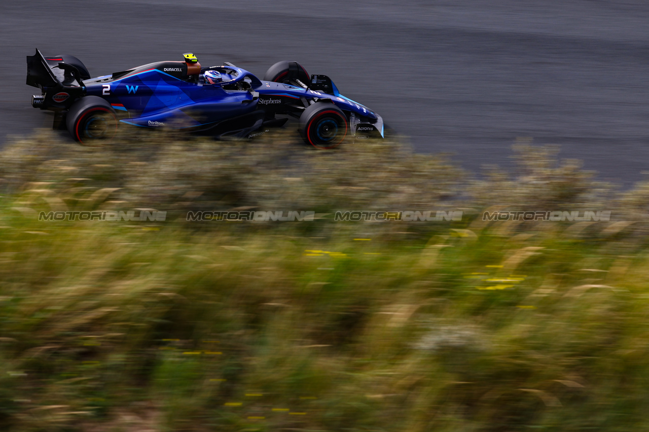 GP OLANDA, Logan Sargeant (USA), Williams F1 Team  
25.08.2023. Formula 1 World Championship, Rd 14, Dutch Grand Prix, Zandvoort, Netherlands, Practice Day.
- www.xpbimages.com, EMail: requests@xpbimages.com © Copyright: Charniaux / XPB Images