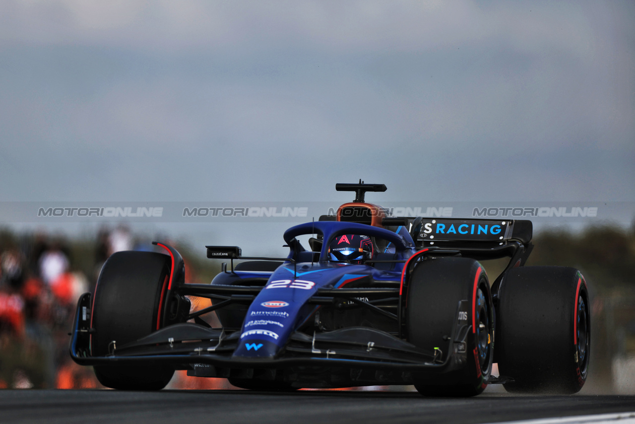 GP OLANDA, Alexander Albon (THA) Williams Racing FW45.

25.08.2023. Formula 1 World Championship, Rd 14, Dutch Grand Prix, Zandvoort, Netherlands, Practice Day.

 - www.xpbimages.com, EMail: requests@xpbimages.com © Copyright: Staley / XPB Images