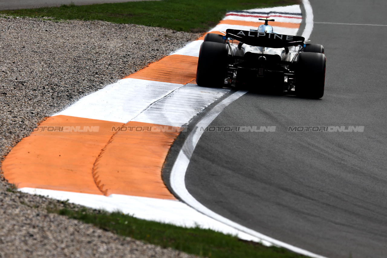 GP OLANDA, Pierre Gasly (FRA) Alpine F1 Team A523.

25.08.2023. Formula 1 World Championship, Rd 14, Dutch Grand Prix, Zandvoort, Netherlands, Practice Day.

- www.xpbimages.com, EMail: requests@xpbimages.com © Copyright: Moy / XPB Images