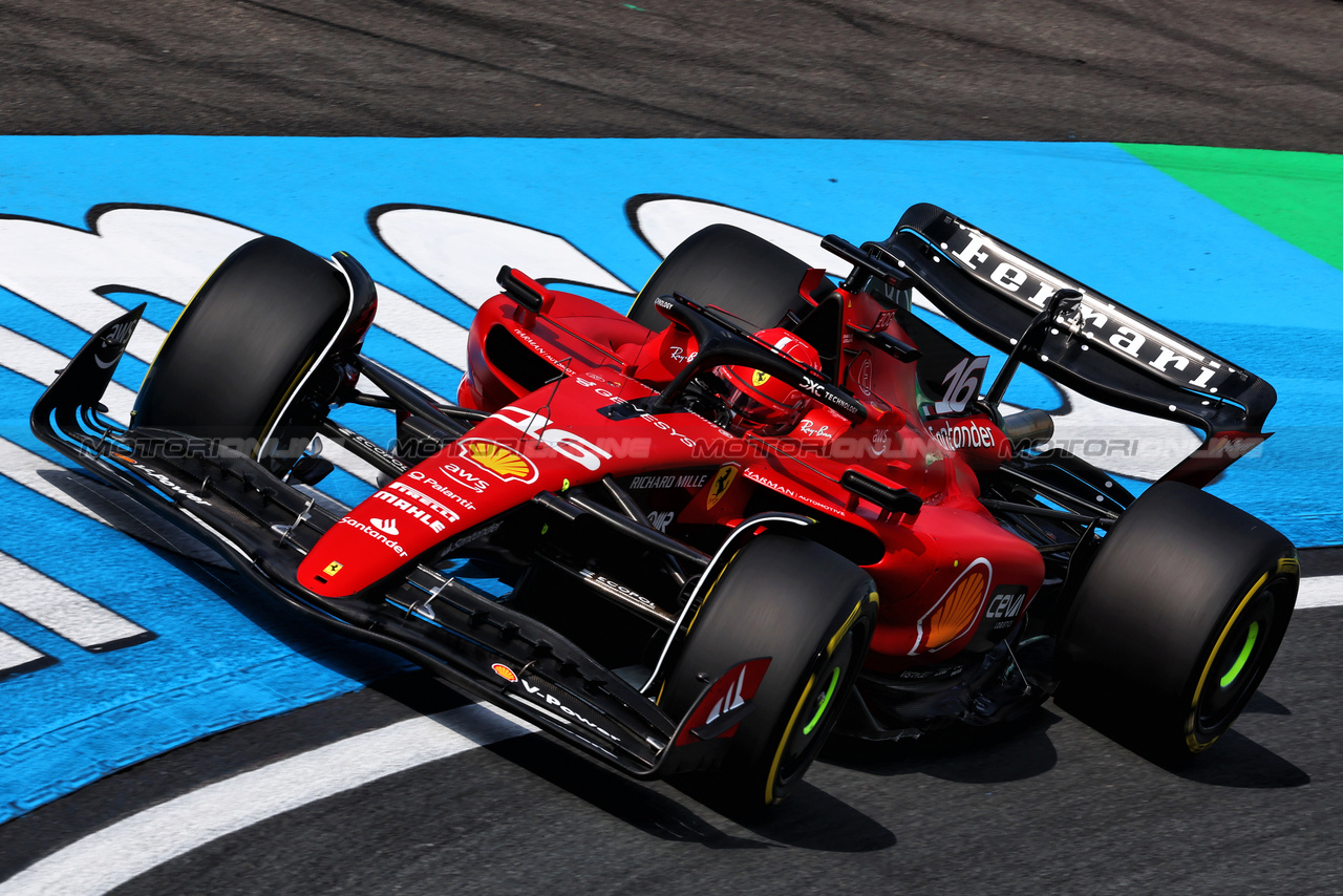 GP OLANDA, Charles Leclerc (MON) Ferrari SF-23.

25.08.2023. Formula 1 World Championship, Rd 14, Dutch Grand Prix, Zandvoort, Netherlands, Practice Day.

 - www.xpbimages.com, EMail: requests@xpbimages.com © Copyright: Coates / XPB Images
