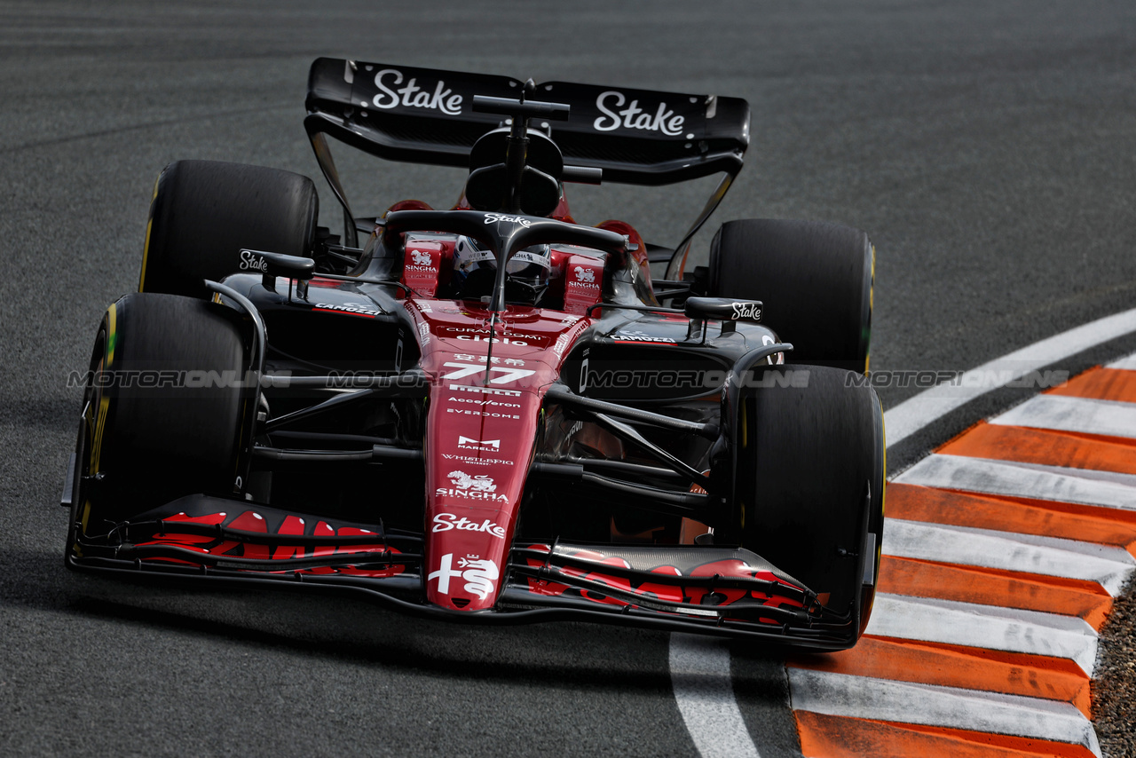 GP OLANDA, Valtteri Bottas (FIN) Alfa Romeo F1 Team C43.

25.08.2023. Formula 1 World Championship, Rd 14, Dutch Grand Prix, Zandvoort, Netherlands, Practice Day.

 - www.xpbimages.com, EMail: requests@xpbimages.com © Copyright: Coates / XPB Images