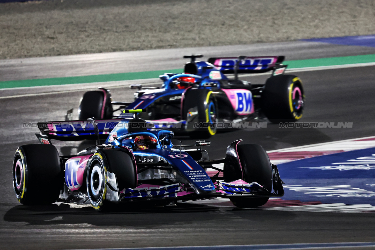 GP QATAR, Pierre Gasly (FRA) Alpine F1 Team A523.

08.10.2023. Formula 1 World Championship, Rd 18, Qatar Grand Prix, Doha, Qatar, Gara Day.

- www.xpbimages.com, EMail: requests@xpbimages.com © Copyright: Batchelor / XPB Images