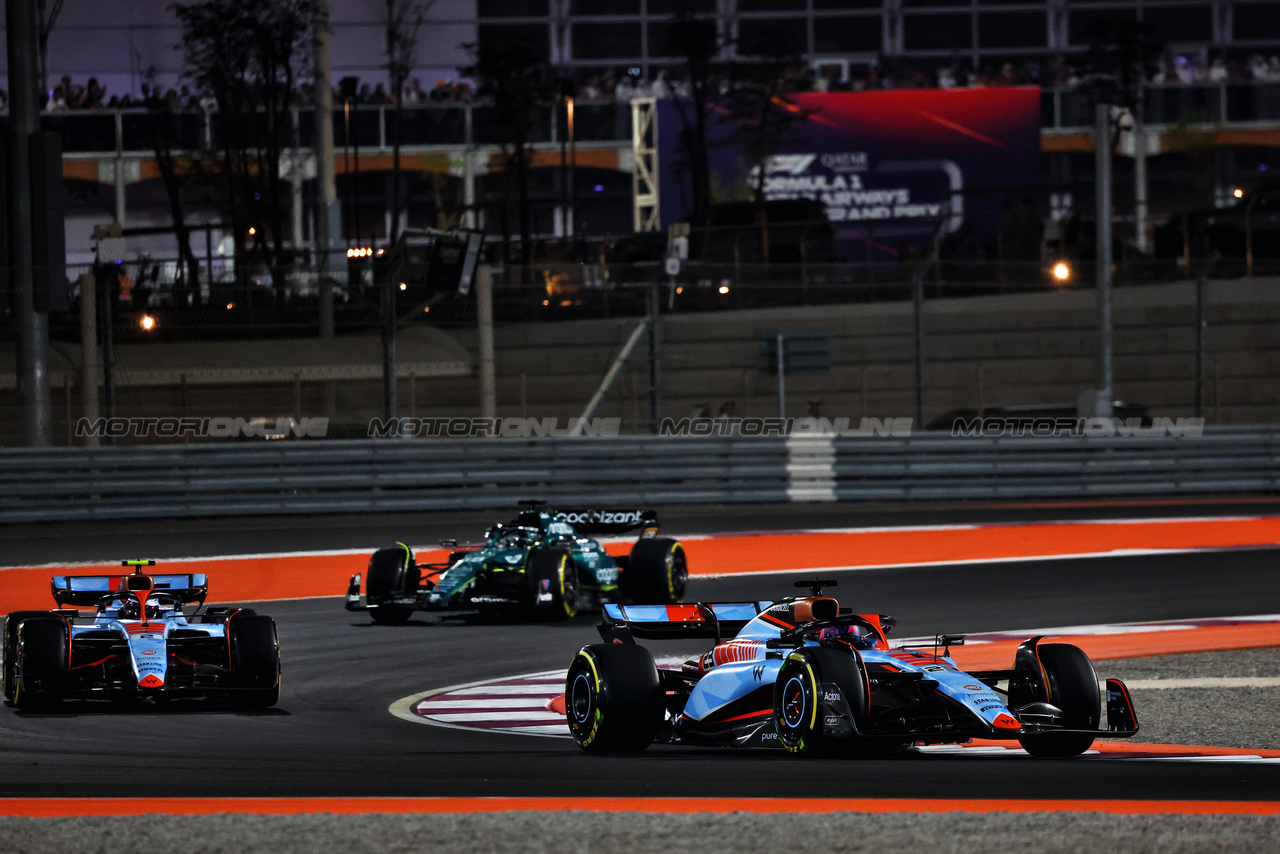 GP QATAR, Alexander Albon (THA) Williams Racing FW45.

08.10.2023. Formula 1 World Championship, Rd 18, Qatar Grand Prix, Doha, Qatar, Gara Day.

- www.xpbimages.com, EMail: requests@xpbimages.com © Copyright: Charniaux / XPB Images