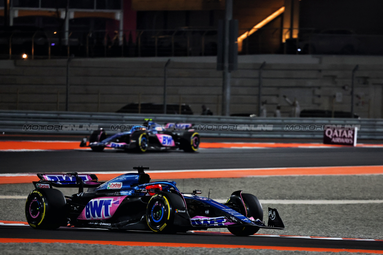 GP QATAR, Esteban Ocon (FRA) Alpine F1 Team A523.

08.10.2023. Formula 1 World Championship, Rd 18, Qatar Grand Prix, Doha, Qatar, Gara Day.

- www.xpbimages.com, EMail: requests@xpbimages.com © Copyright: Charniaux / XPB Images