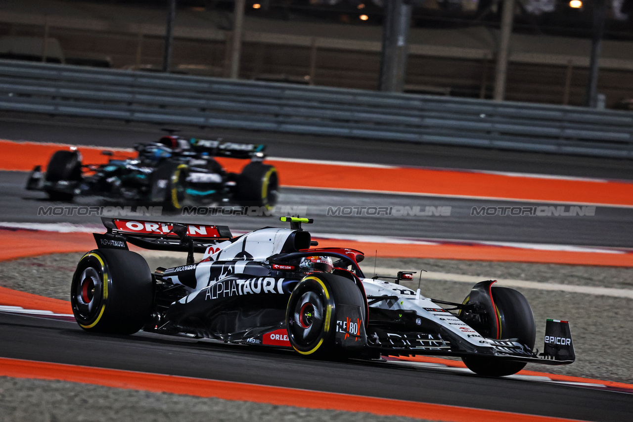 GP QATAR, Yuki Tsunoda (JPN) AlphaTauri AT04.

08.10.2023. Formula 1 World Championship, Rd 18, Qatar Grand Prix, Doha, Qatar, Gara Day.

- www.xpbimages.com, EMail: requests@xpbimages.com © Copyright: Charniaux / XPB Images