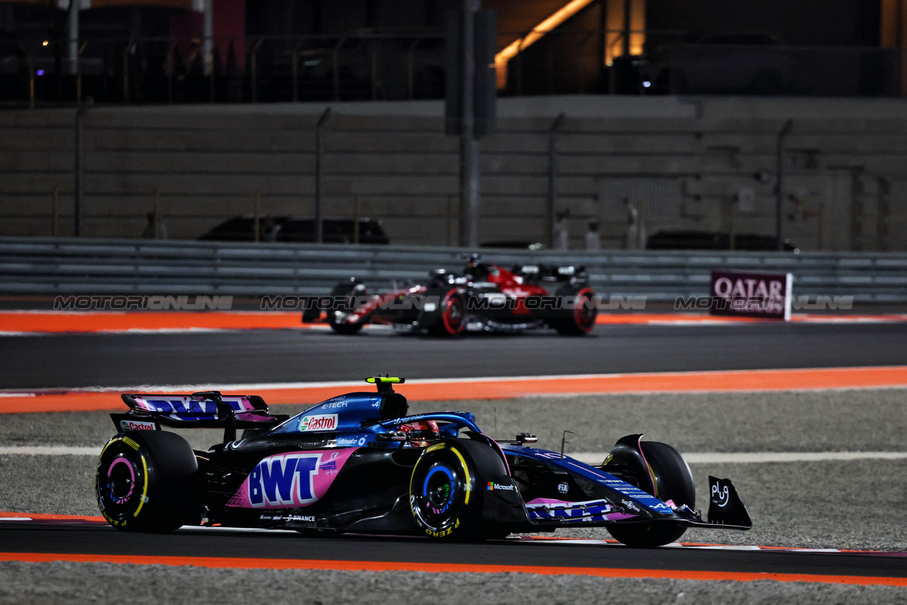 GP QATAR, Pierre Gasly (FRA) Alpine F1 Team A523.

08.10.2023. Formula 1 World Championship, Rd 18, Qatar Grand Prix, Doha, Qatar, Gara Day.

- www.xpbimages.com, EMail: requests@xpbimages.com © Copyright: Charniaux / XPB Images