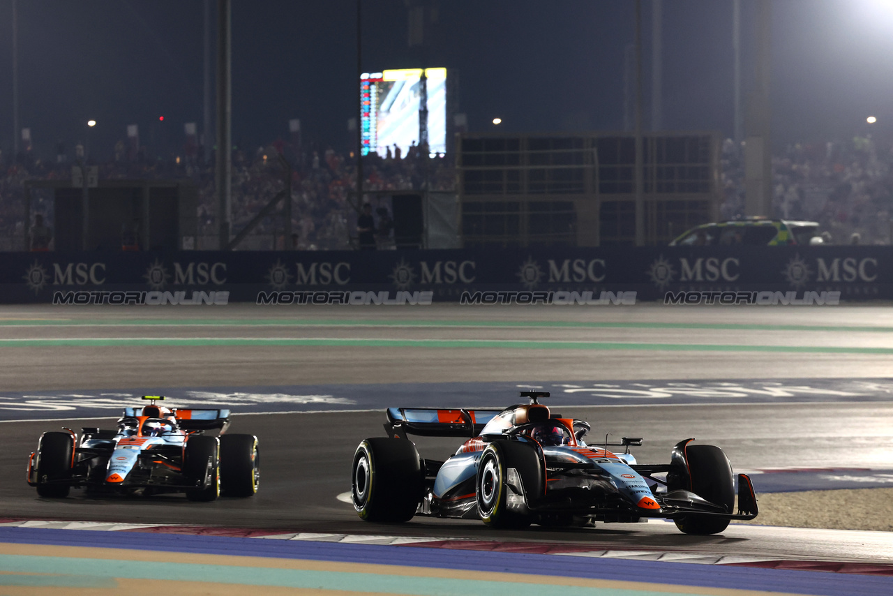 GP QATAR, Alexander Albon (THA) Williams Racing FW45.

08.10.2023. Formula 1 World Championship, Rd 18, Qatar Grand Prix, Doha, Qatar, Gara Day.

- www.xpbimages.com, EMail: requests@xpbimages.com © Copyright: Batchelor / XPB Images