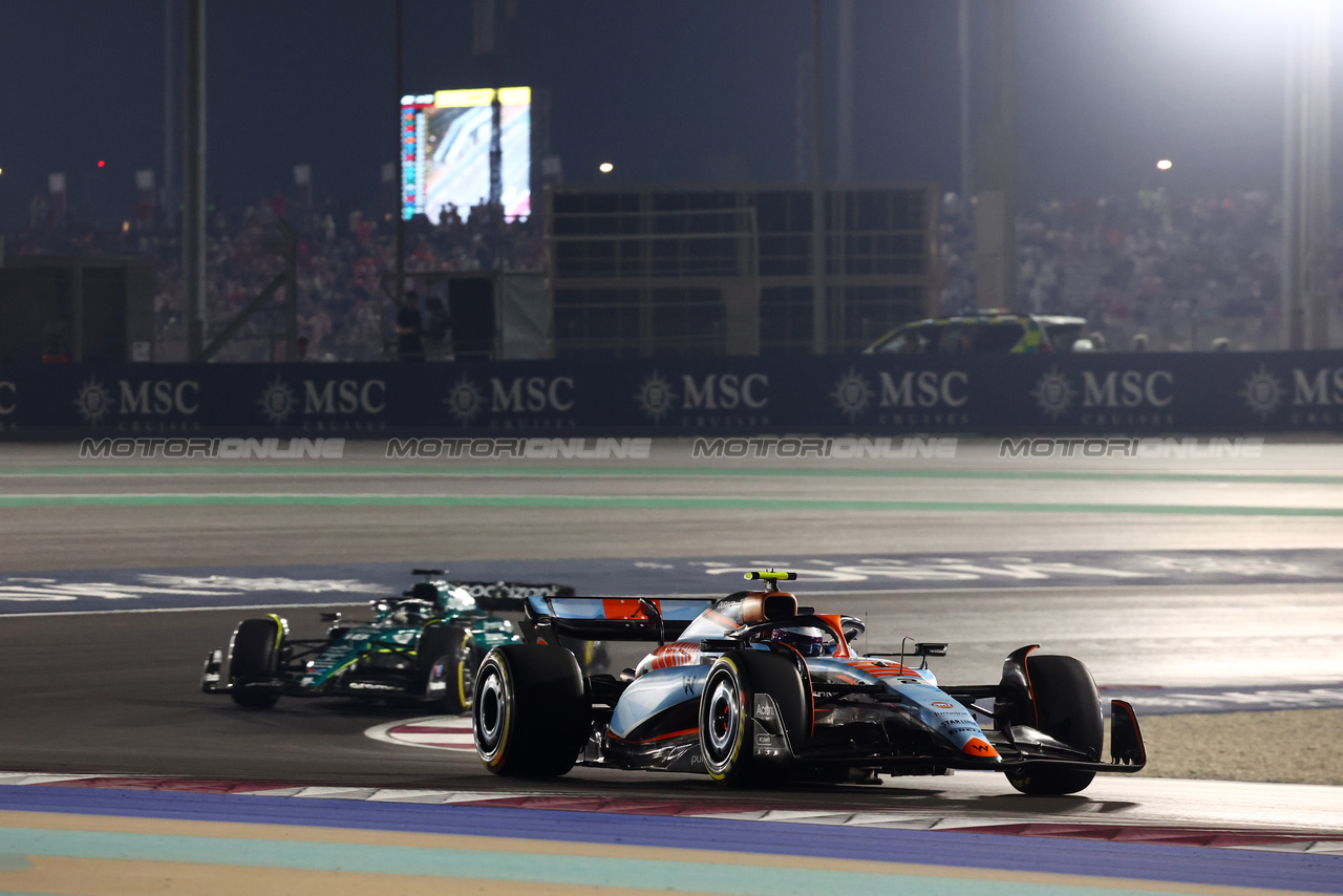 GP QATAR, Logan Sargeant (USA) Williams Racing FW45.

08.10.2023. Formula 1 World Championship, Rd 18, Qatar Grand Prix, Doha, Qatar, Gara Day.

- www.xpbimages.com, EMail: requests@xpbimages.com © Copyright: Batchelor / XPB Images