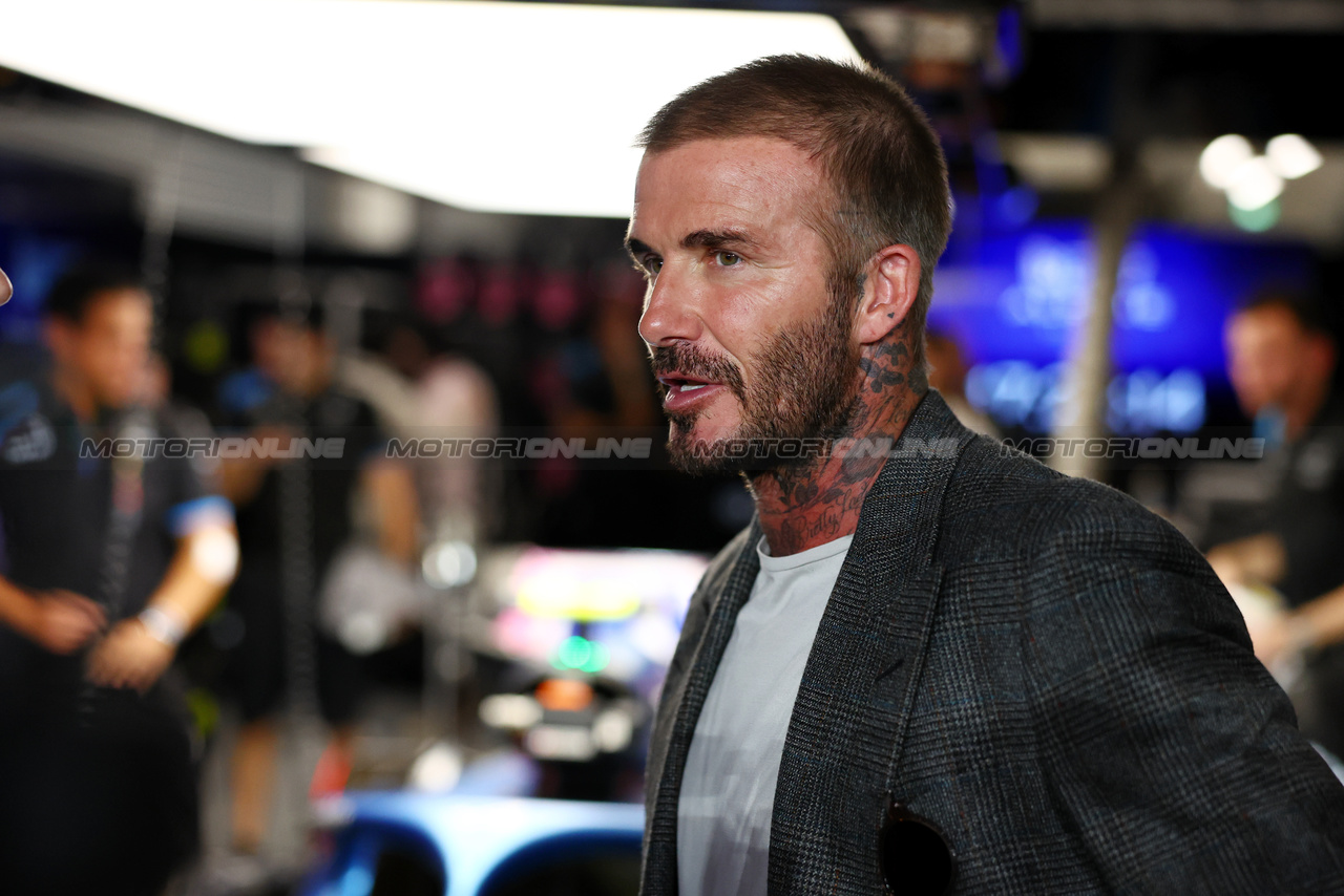 GP QATAR, David Beckham (GBR) Former Football Player with Alpine F1 Team.

08.10.2023. Formula 1 World Championship, Rd 18, Qatar Grand Prix, Doha, Qatar, Gara Day.

- www.xpbimages.com, EMail: requests@xpbimages.com © Copyright: Charniaux / XPB Images