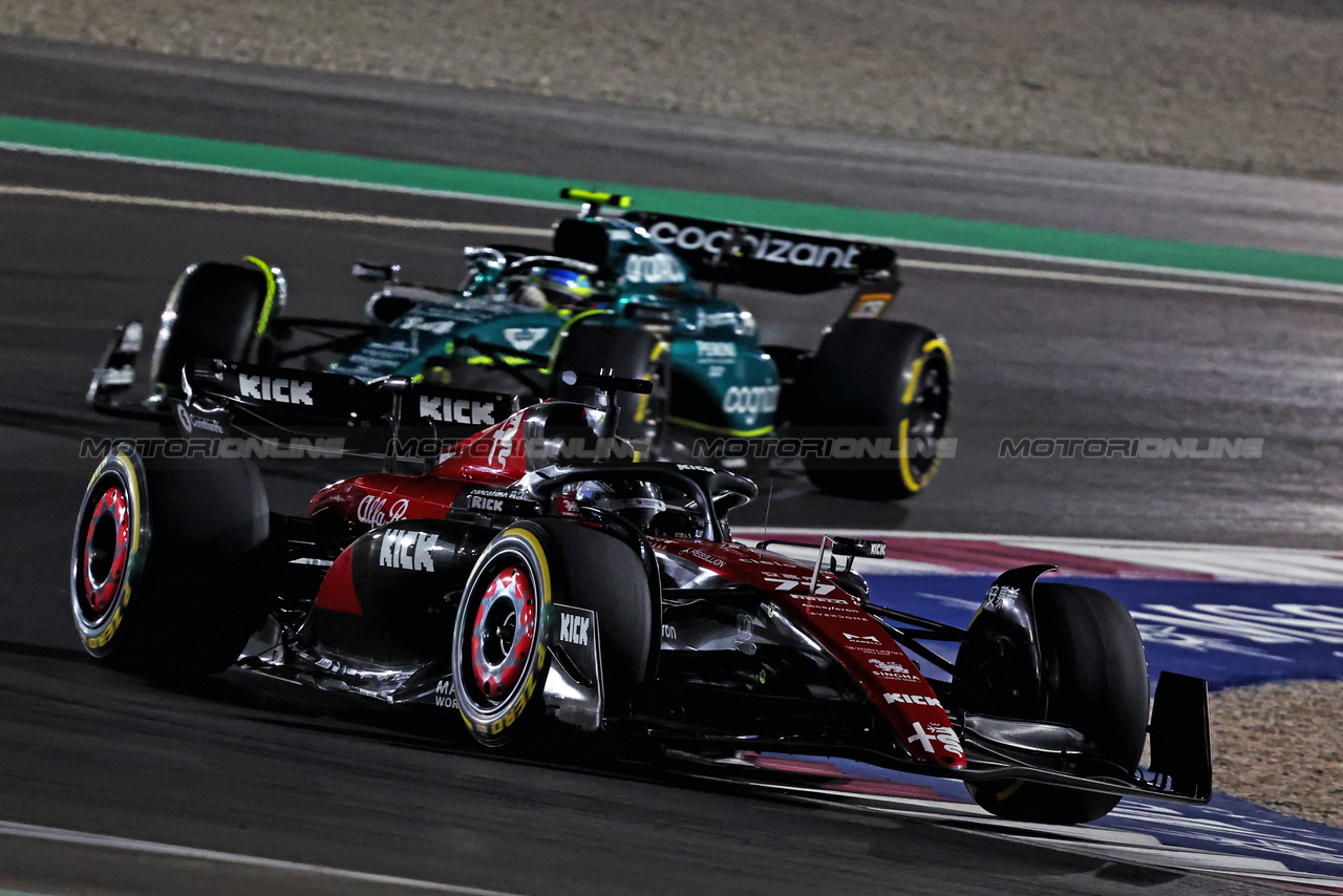 GP QATAR, Valtteri Bottas (FIN) Alfa Romeo F1 Team C43.

08.10.2023. Formula 1 World Championship, Rd 18, Qatar Grand Prix, Doha, Qatar, Gara Day.

- www.xpbimages.com, EMail: requests@xpbimages.com © Copyright: Charniaux / XPB Images