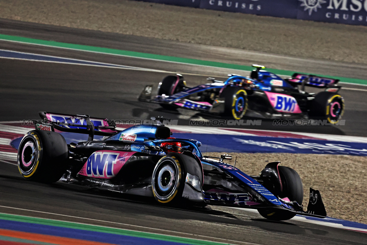 GP QATAR, Esteban Ocon (FRA) Alpine F1 Team A523.

08.10.2023. Formula 1 World Championship, Rd 18, Qatar Grand Prix, Doha, Qatar, Gara Day.

- www.xpbimages.com, EMail: requests@xpbimages.com © Copyright: Charniaux / XPB Images