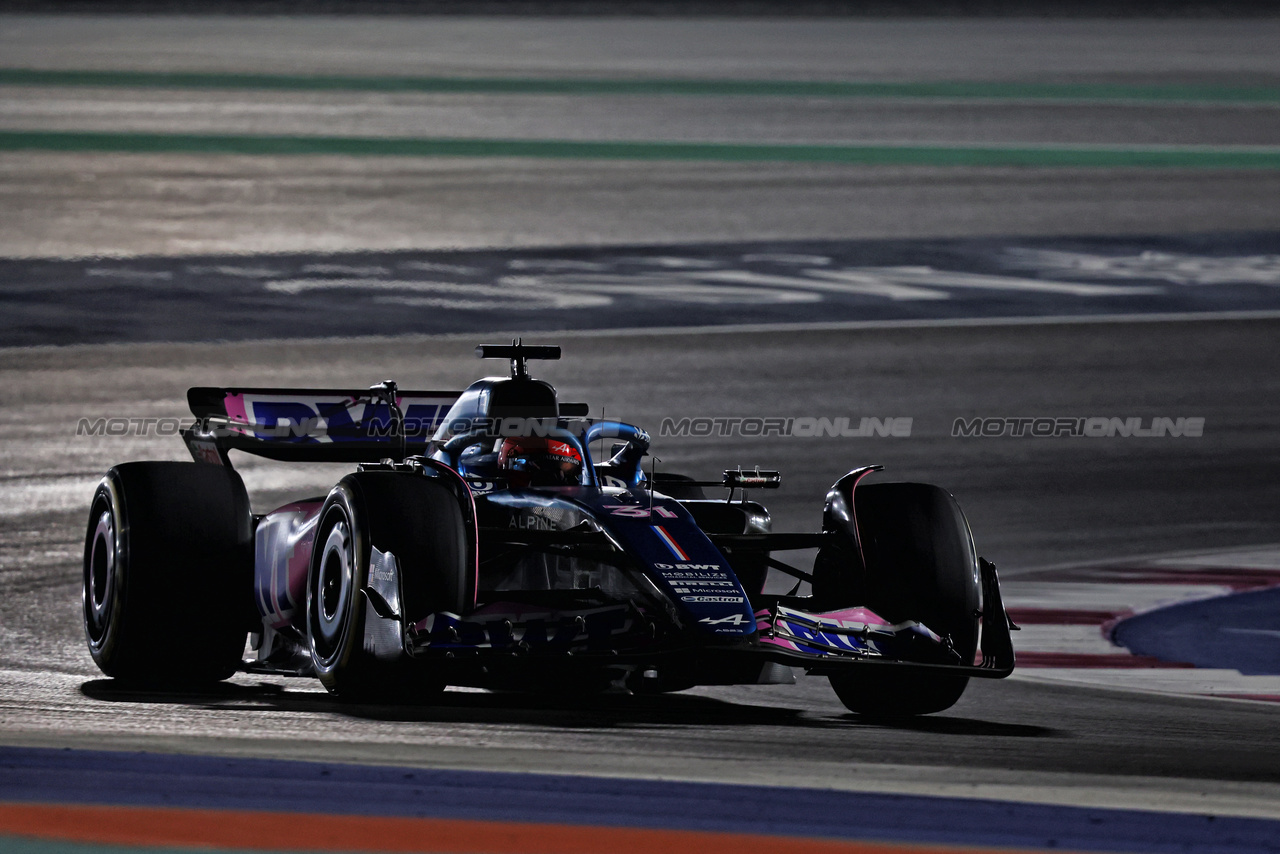 GP QATAR, Esteban Ocon (FRA) Alpine F1 Team A523.

08.10.2023. Formula 1 World Championship, Rd 18, Qatar Grand Prix, Doha, Qatar, Gara Day.

- www.xpbimages.com, EMail: requests@xpbimages.com © Copyright: Charniaux / XPB Images