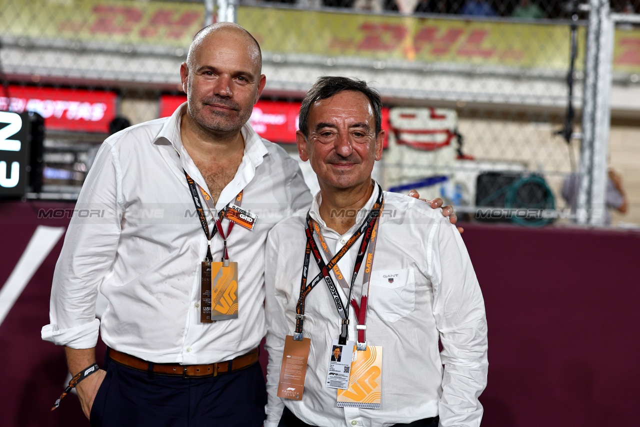 GP QATAR, Pierre Fillon (FRA) ACO President (Right) on the grid.

08.10.2023. Formula 1 World Championship, Rd 18, Qatar Grand Prix, Doha, Qatar, Gara Day.

- www.xpbimages.com, EMail: requests@xpbimages.com © Copyright: Moy / XPB Images