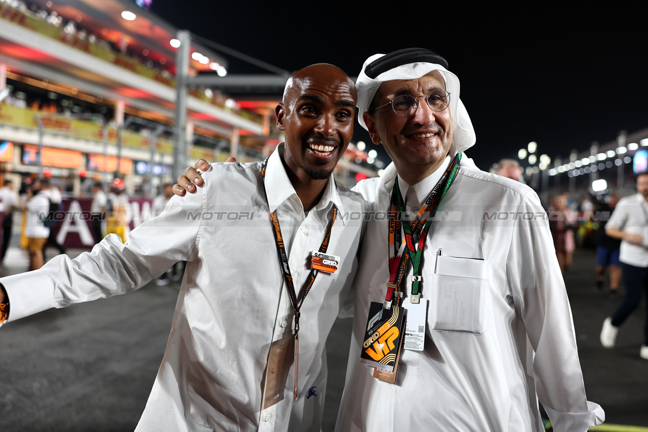 GP QATAR, Mo Farah (GBR) Retired Athlete on the grid.

08.10.2023. Formula 1 World Championship, Rd 18, Qatar Grand Prix, Doha, Qatar, Gara Day.

- www.xpbimages.com, EMail: requests@xpbimages.com © Copyright: Moy / XPB Images