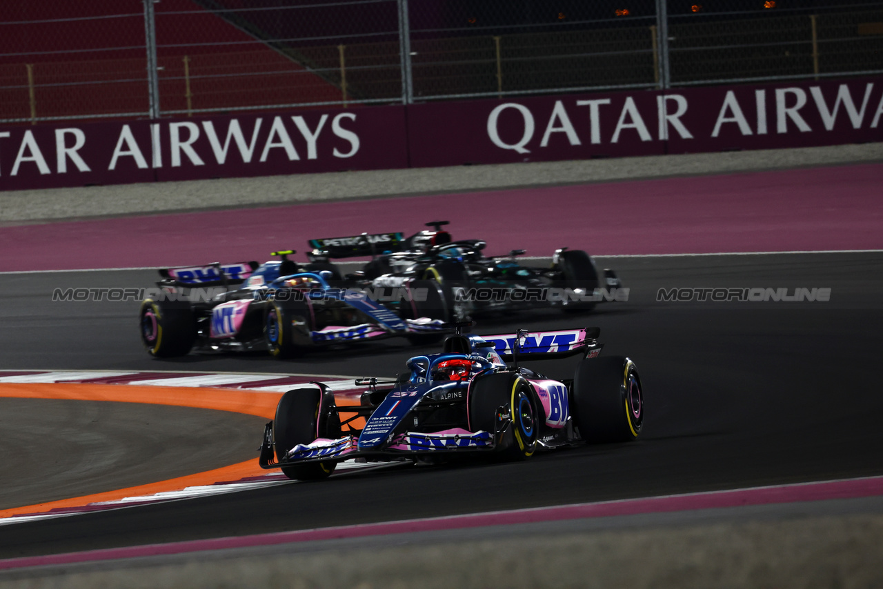 GP QATAR, Esteban Ocon (FRA) Alpine F1 Team A523.

08.10.2023. Formula 1 World Championship, Rd 18, Qatar Grand Prix, Doha, Qatar, Gara Day.

 - www.xpbimages.com, EMail: requests@xpbimages.com © Copyright: Coates / XPB Images