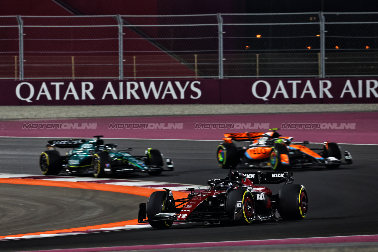 GP QATAR, Valtteri Bottas (FIN) Alfa Romeo F1 Team C43.

08.10.2023. Formula 1 World Championship, Rd 18, Qatar Grand Prix, Doha, Qatar, Gara Day.

 - www.xpbimages.com, EMail: requests@xpbimages.com © Copyright: Coates / XPB Images