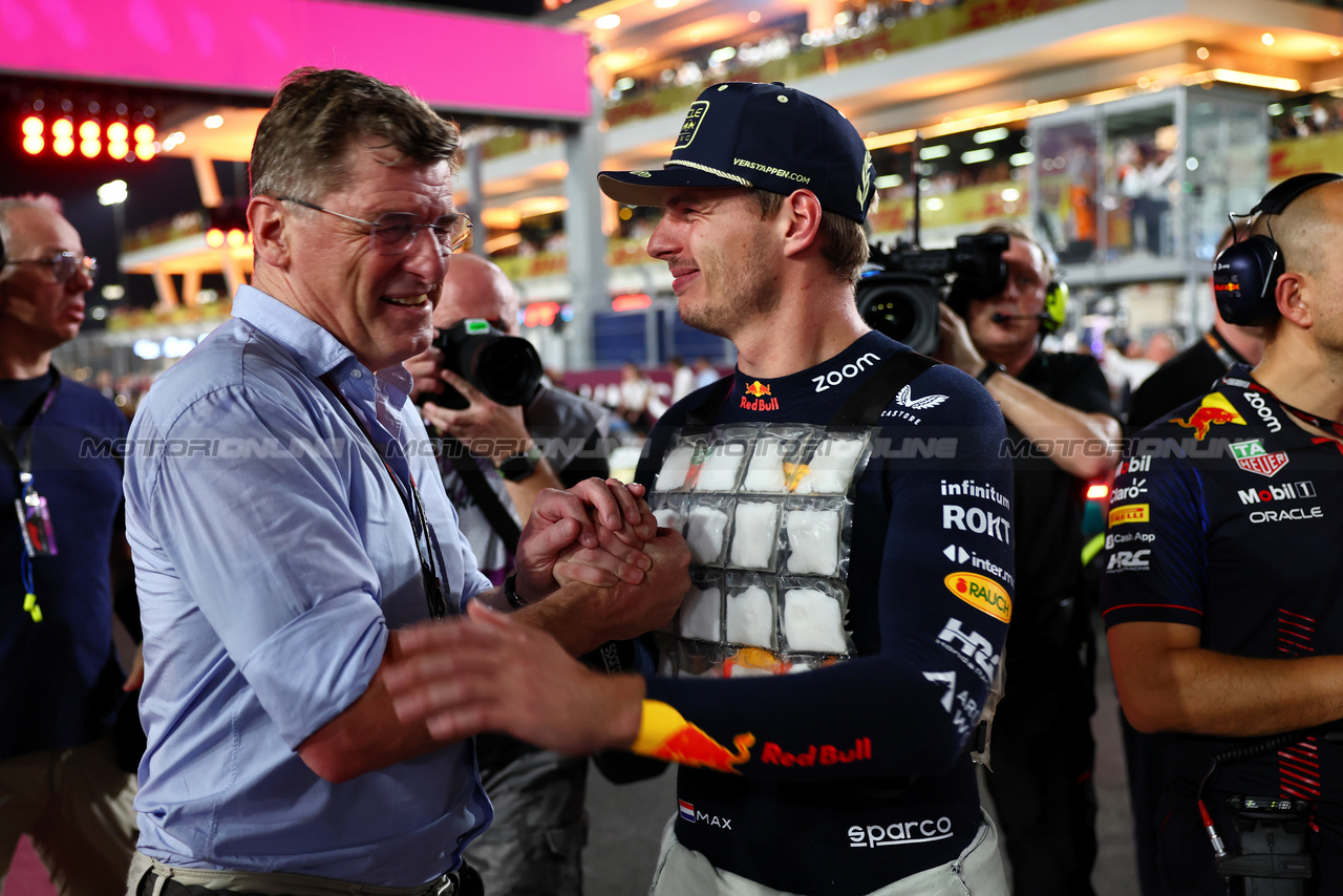 GP QATAR, Max Verstappen (NLD) Red Bull Racing on the grid.

08.10.2023. Formula 1 World Championship, Rd 18, Qatar Grand Prix, Doha, Qatar, Gara Day.

- www.xpbimages.com, EMail: requests@xpbimages.com © Copyright: Batchelor / XPB Images