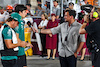 GP QATAR, (L to R): Fernando Alonso (ESP) Aston Martin F1 Team with Lance Stroll (CDN) Aston Martin F1 Team e Will Buxton (GBR) F1 Digital Presenter on the drivers' parade.
08.10.2023. Formula 1 World Championship, Rd 18, Qatar Grand Prix, Doha, Qatar, Gara Day.
 - www.xpbimages.com, EMail: requests@xpbimages.com © Copyright: Coates / XPB Images