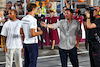 GP QATAR, Will Buxton (GBR) F1 Digital Presenter (Right) with George Russell (GBR) Mercedes AMG F1 e Lewis Hamilton (GBR) Mercedes AMG F1 on the drivers' parade.
08.10.2023. Formula 1 World Championship, Rd 18, Qatar Grand Prix, Doha, Qatar, Gara Day.
 - www.xpbimages.com, EMail: requests@xpbimages.com © Copyright: Coates / XPB Images