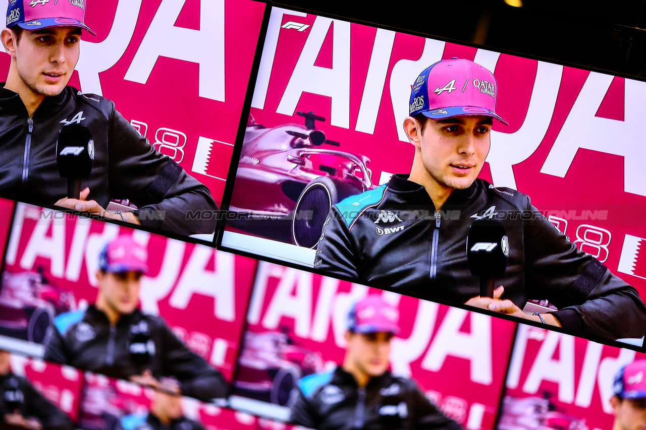 GP QATAR, Esteban Ocon (FRA), Alpine F1 Team 
05.10.2023. Formula 1 World Championship, Rd 18, Qatar Grand Prix, Doha, Qatar, Preparation Day.
- www.xpbimages.com, EMail: requests@xpbimages.com © Copyright: Charniaux / XPB Images