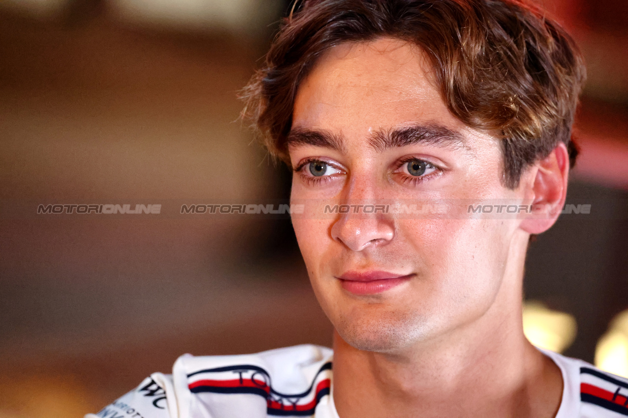 GP QATAR, George Russell (GBR) Mercedes AMG F1.

05.10.2023. Formula 1 World Championship, Rd 18, Qatar Grand Prix, Doha, Qatar, Preparation Day.

- www.xpbimages.com, EMail: requests@xpbimages.com © Copyright: Batchelor / XPB Images