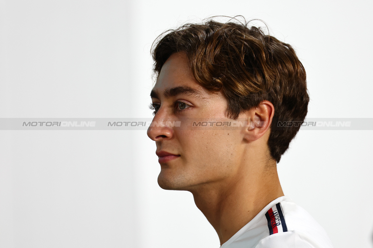 GP QATAR, George Russell (GBR) Mercedes AMG F1.

05.10.2023. Formula 1 World Championship, Rd 18, Qatar Grand Prix, Doha, Qatar, Preparation Day.

 - www.xpbimages.com, EMail: requests@xpbimages.com © Copyright: Coates / XPB Images