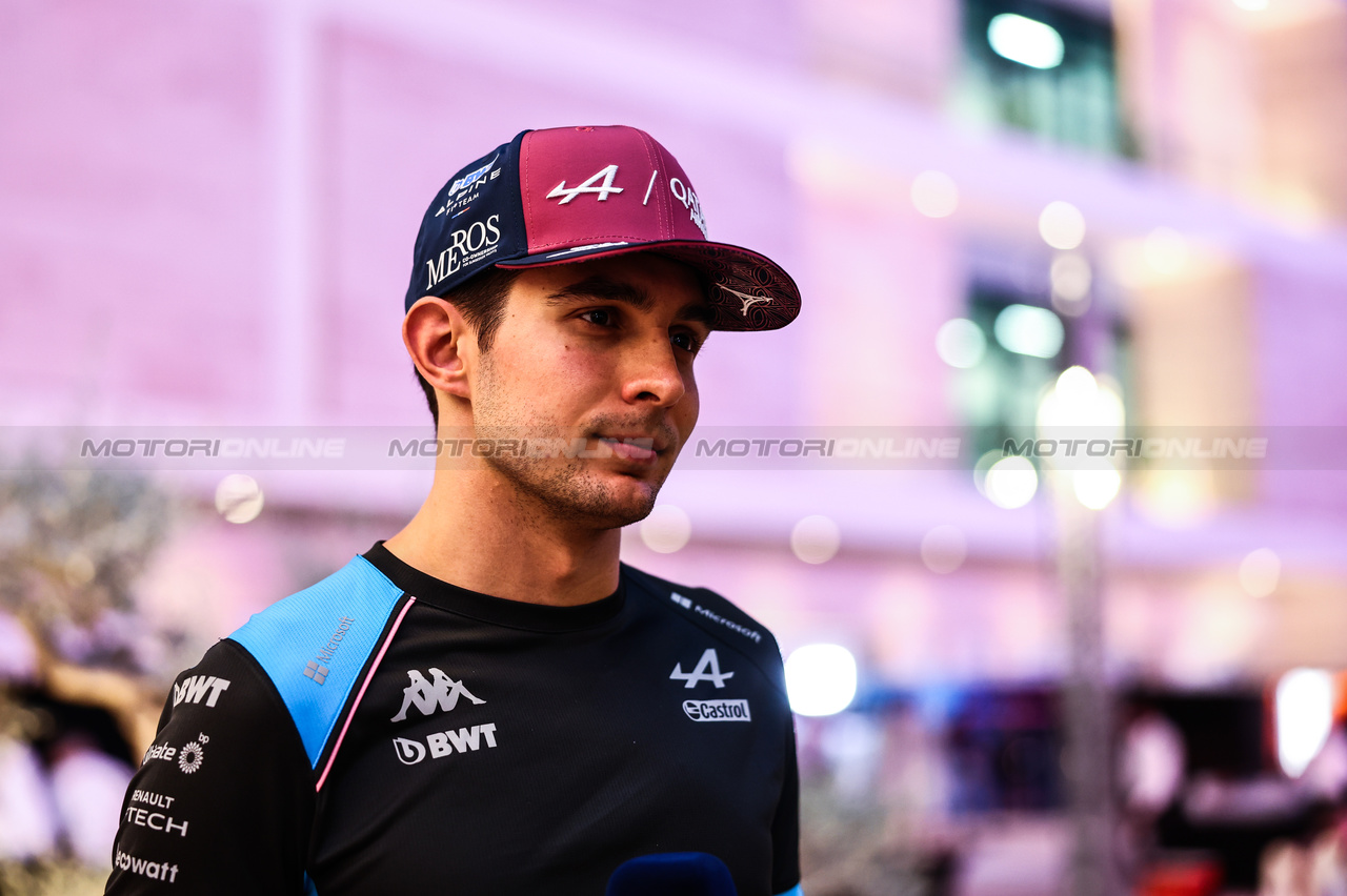 GP QATAR, Esteban Ocon (FRA), Alpine F1 Team 
05.10.2023. Formula 1 World Championship, Rd 18, Qatar Grand Prix, Doha, Qatar, Preparation Day.
- www.xpbimages.com, EMail: requests@xpbimages.com © Copyright: Charniaux / XPB Images