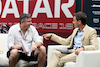GP QATAR, (L to R): David Croft (GBR) Sky Sports Commentator e Tom Clarkson (GBR) Journalist in the FIA Press Conference.
05.10.2023. Formula 1 World Championship, Rd 18, Qatar Grand Prix, Doha, Qatar, Preparation Day.
- www.xpbimages.com, EMail: requests@xpbimages.com © Copyright: XPB Images