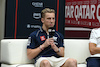 GP QATAR, Liam Lawson (NZL) AlphaTauri in the FIA Press Conference.
05.10.2023. Formula 1 World Championship, Rd 18, Qatar Grand Prix, Doha, Qatar, Preparation Day.
- www.xpbimages.com, EMail: requests@xpbimages.com © Copyright: XPB Images