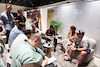 GP QATAR, Valtteri Bottas (FIN) Alfa Romeo F1 Team with the media.
05.10.2023. Formula 1 World Championship, Rd 18, Qatar Grand Prix, Doha, Qatar, Preparation Day.
- www.xpbimages.com, EMail: requests@xpbimages.com © Copyright: Moy / XPB Images